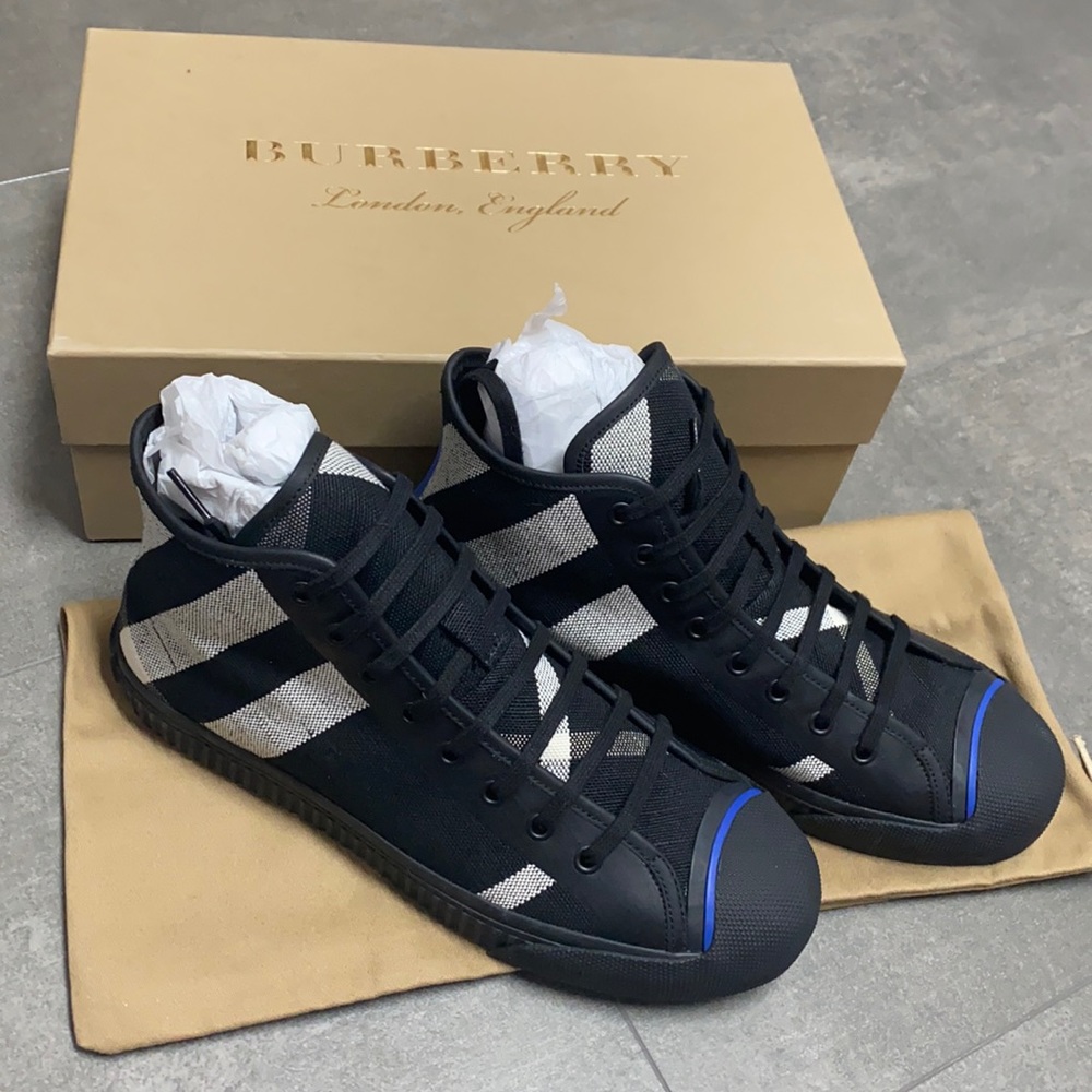 Authentic Burberry Kirk High Top Sneaker